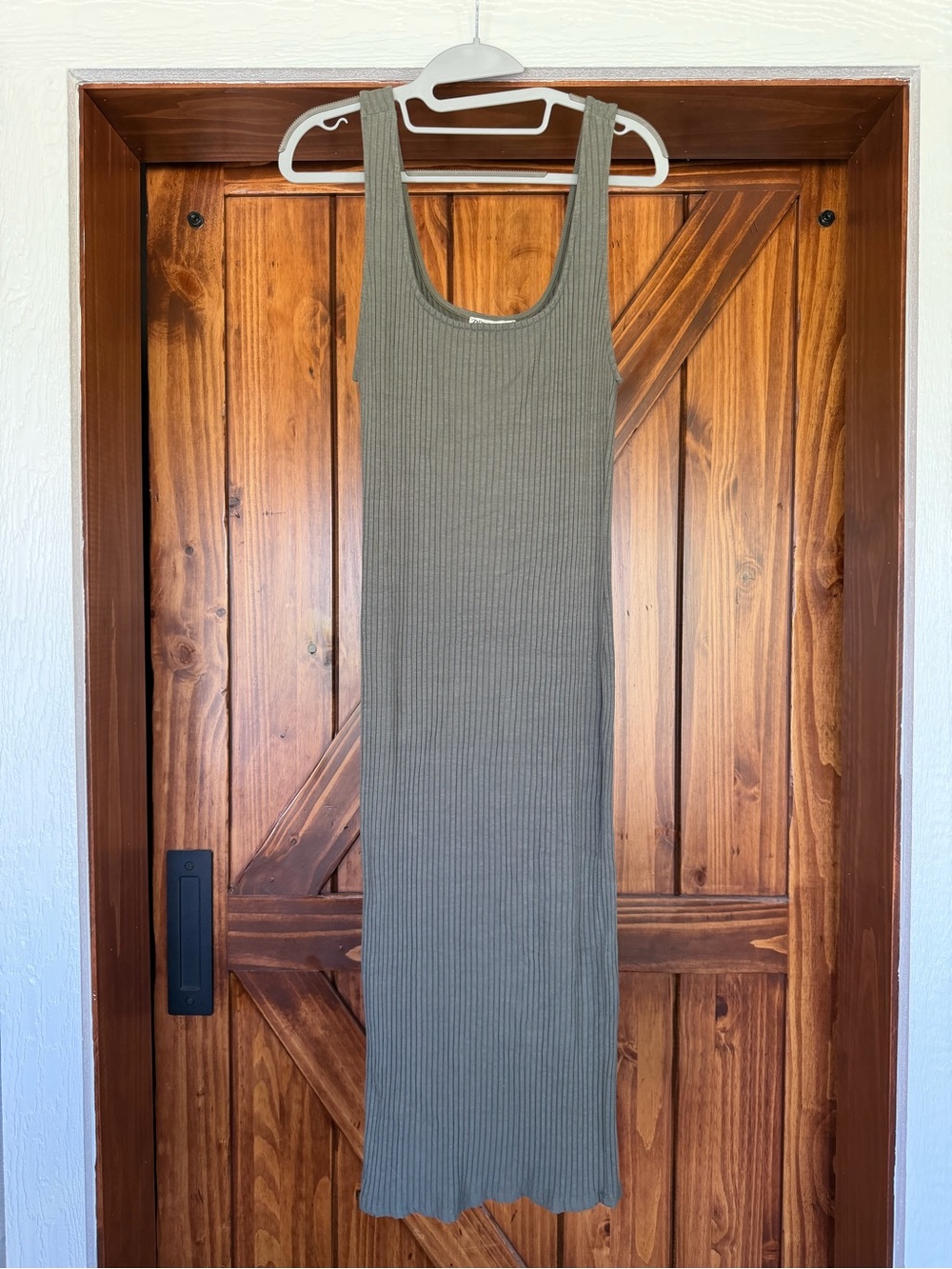 Zara Ribbed Tank Midi Dress